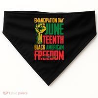 Juneteenth Women Juneteenth For Men Freedom USA-Made Doggie Bandana thumb 0
