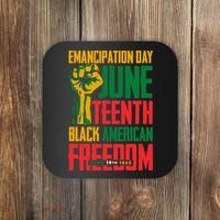 Juneteenth Women Juneteenth For Men Freedom Coaster thumb 0