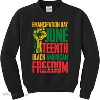 Juneteenth Women Juneteenth For Men Freedom Kids Sweatshirt thumb 0
