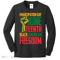 Juneteenth Women Juneteenth For Men Freedom Kids Long Sleeve Shirt thumb 0