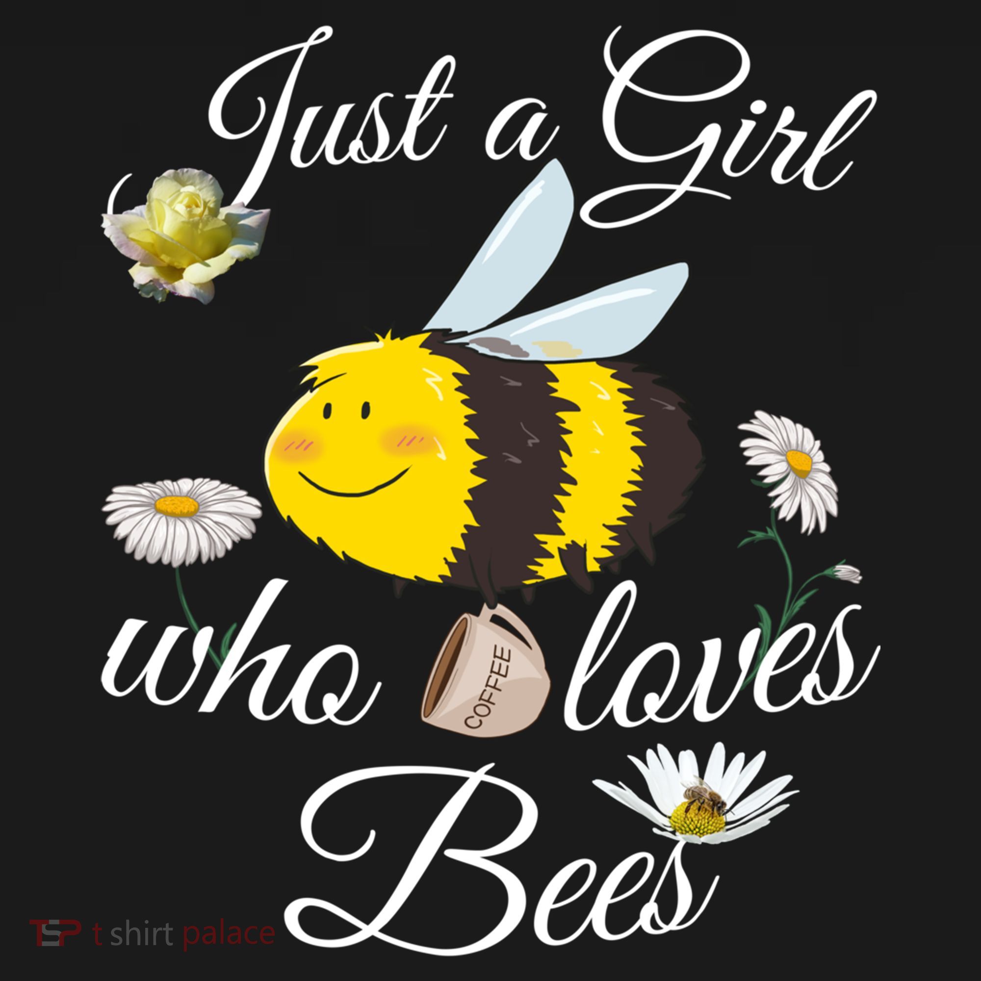 Just Who Loves Bees Cute Floral Honey Bee And Coffee Lover Cool Gift Ornament