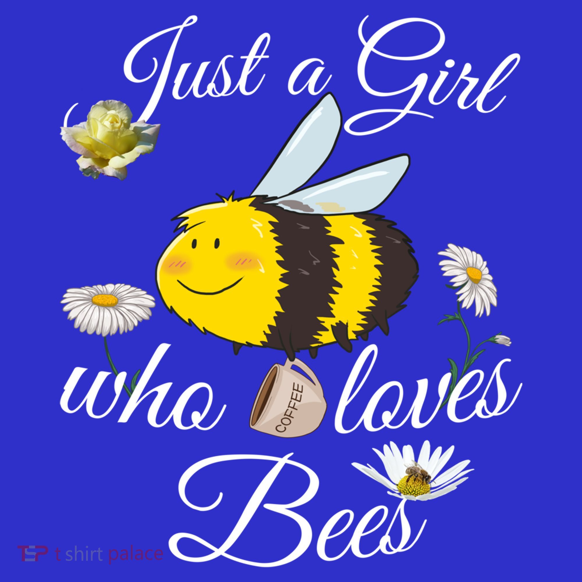 Just Who Loves Bees Cute Floral Honey Bee And Coffee Lover Cool Gift Women's Tank Top