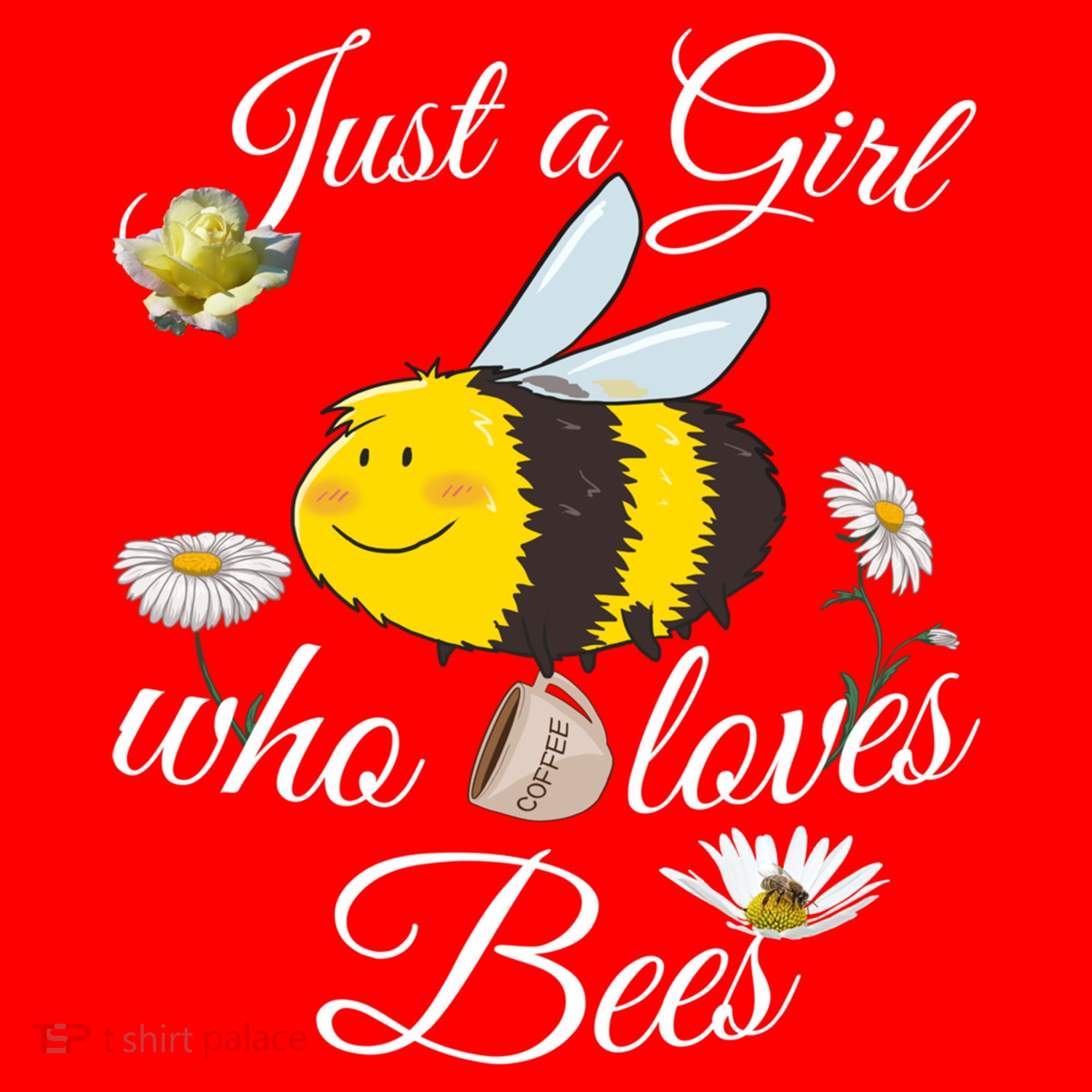 Just Who Loves Bees Cute Floral Honey Bee And Coffee Lover Cool Gift Santa Hat