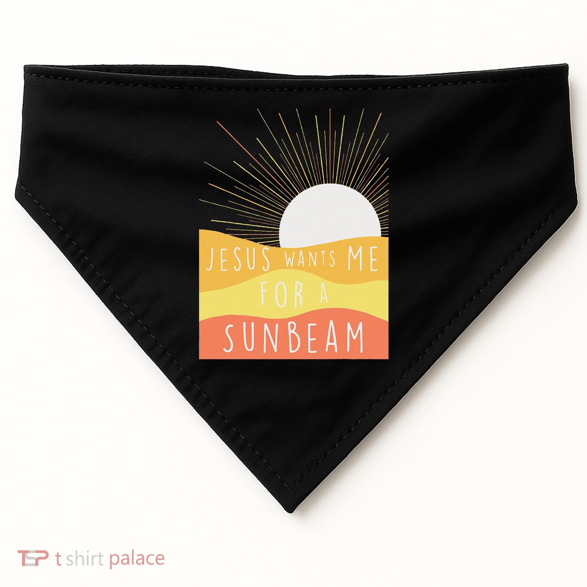 Jesus Wants Me For A Sunbeam USA-Made Doggie Bandana