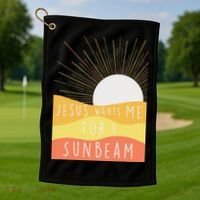 Jesus Wants Me For A Sunbeam Golf Towel thumb 1