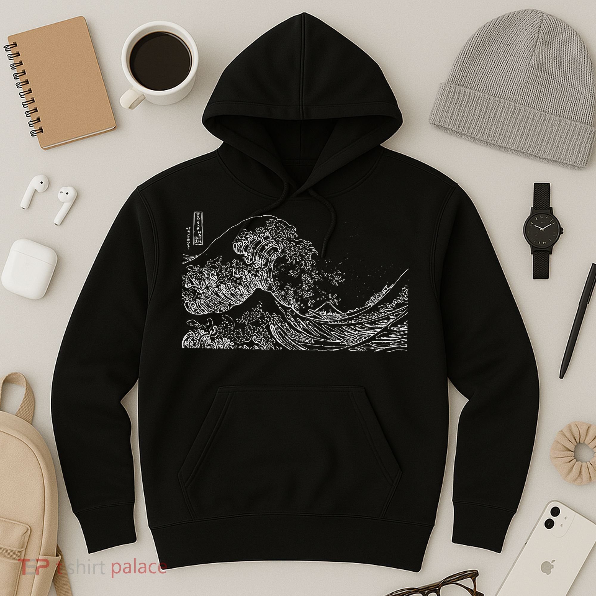 Japanese Wave Ocean Traditional Japan  Hoodie