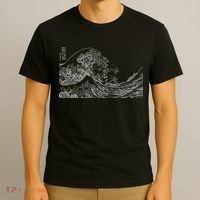 Japanese Wave Ocean Traditional Japan  T-Shirt thumb 3