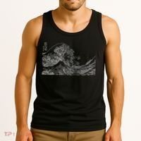 Japanese Wave Ocean Traditional Japan  Tank Top thumb 3