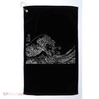 Japanese Wave Ocean Traditional Japan  Golf Towel thumb 0