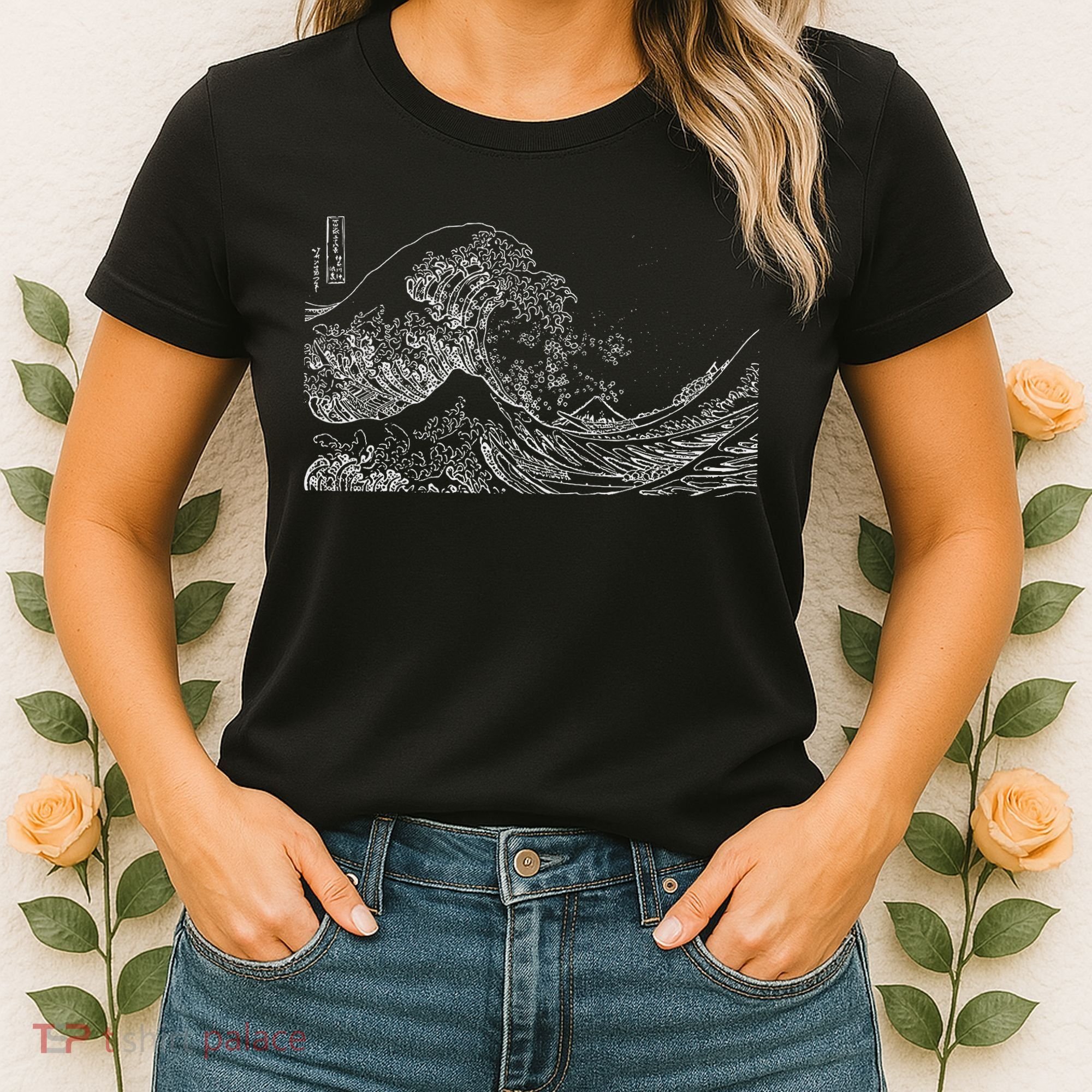 Japanese Wave Ocean Traditional Japan  Women's T-Shirt