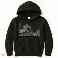 Japanese Wave Ocean Traditional Japan  Kids Hoodie thumb 0