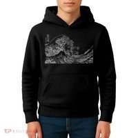 Japanese Wave Ocean Traditional Japan  Kids Hoodie thumb 4