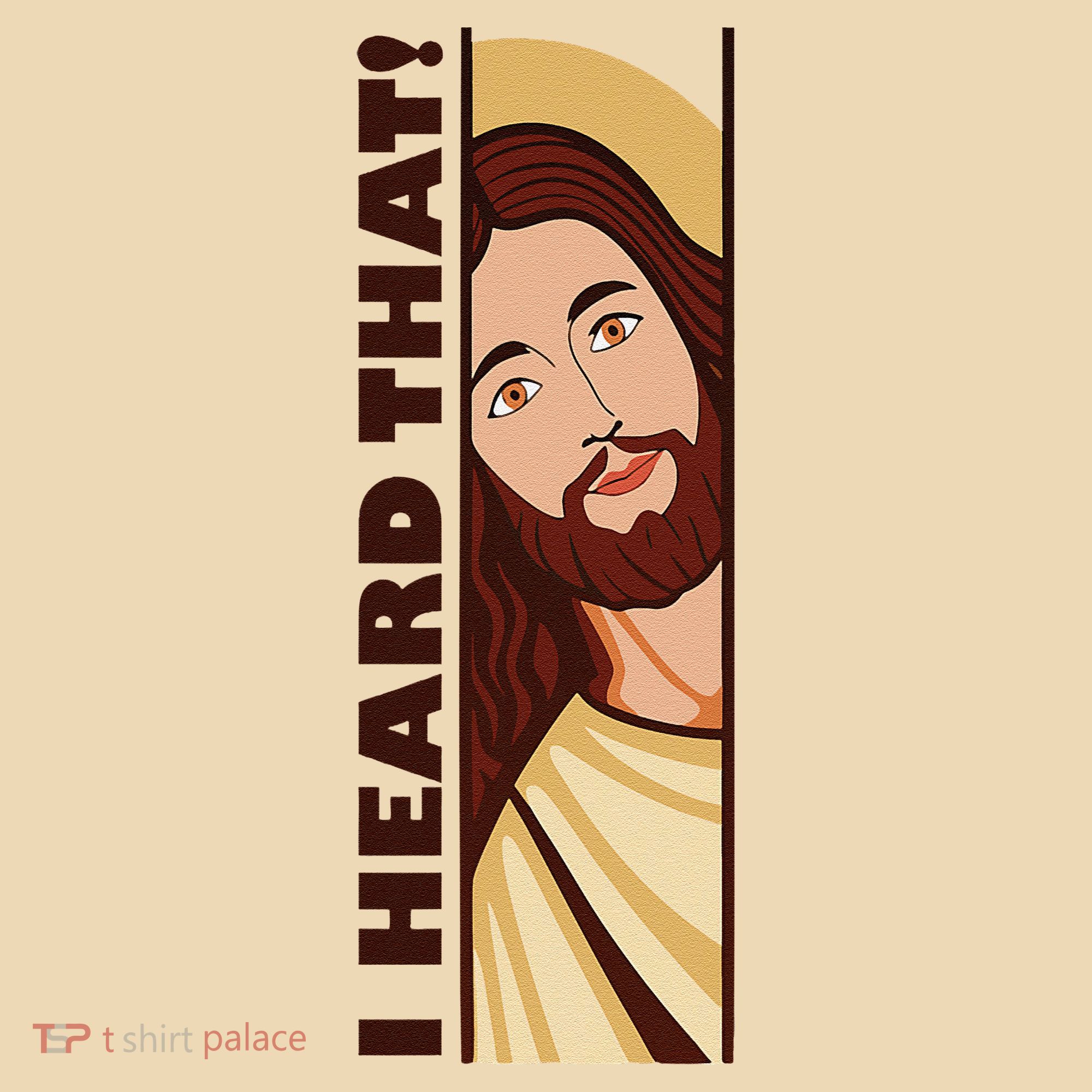 Jesus Watching Peeking I Heard That Funny Christian Meme Tote Bag