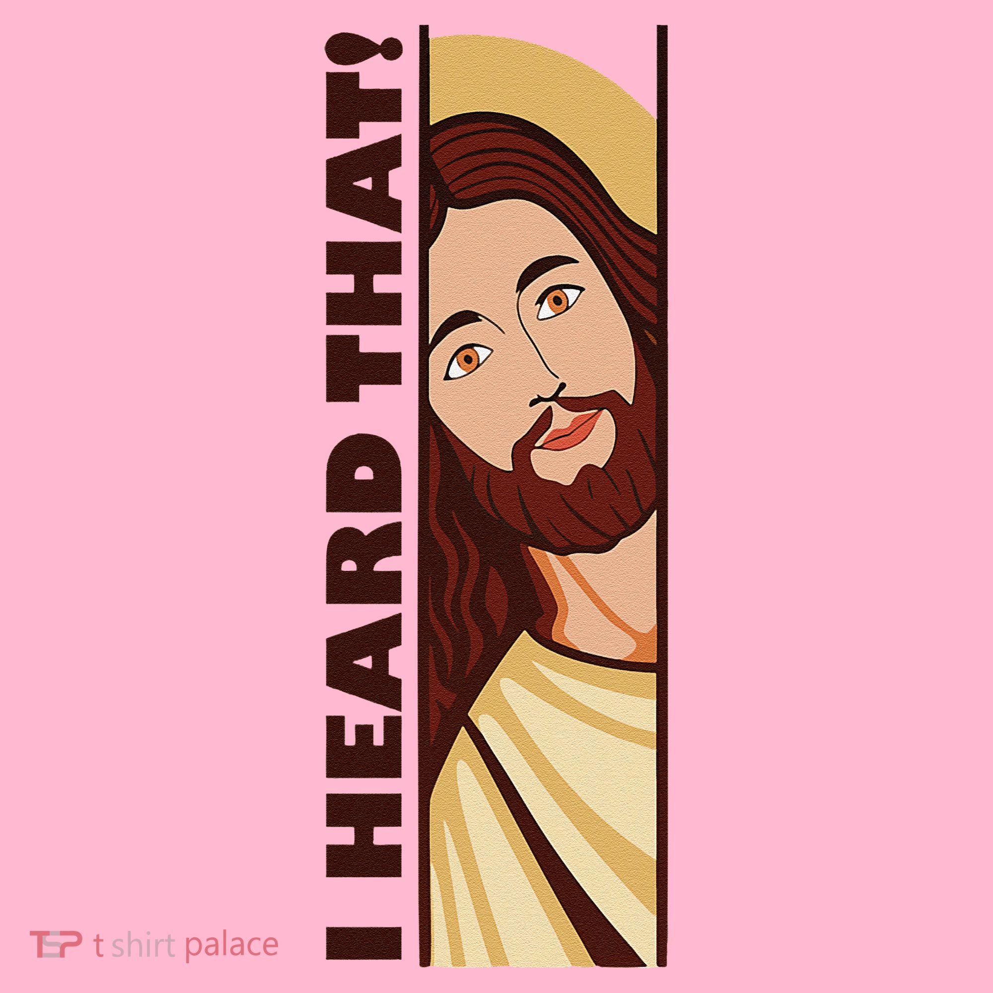 Jesus Watching Peeking I Heard That Funny Christian Meme Coaster