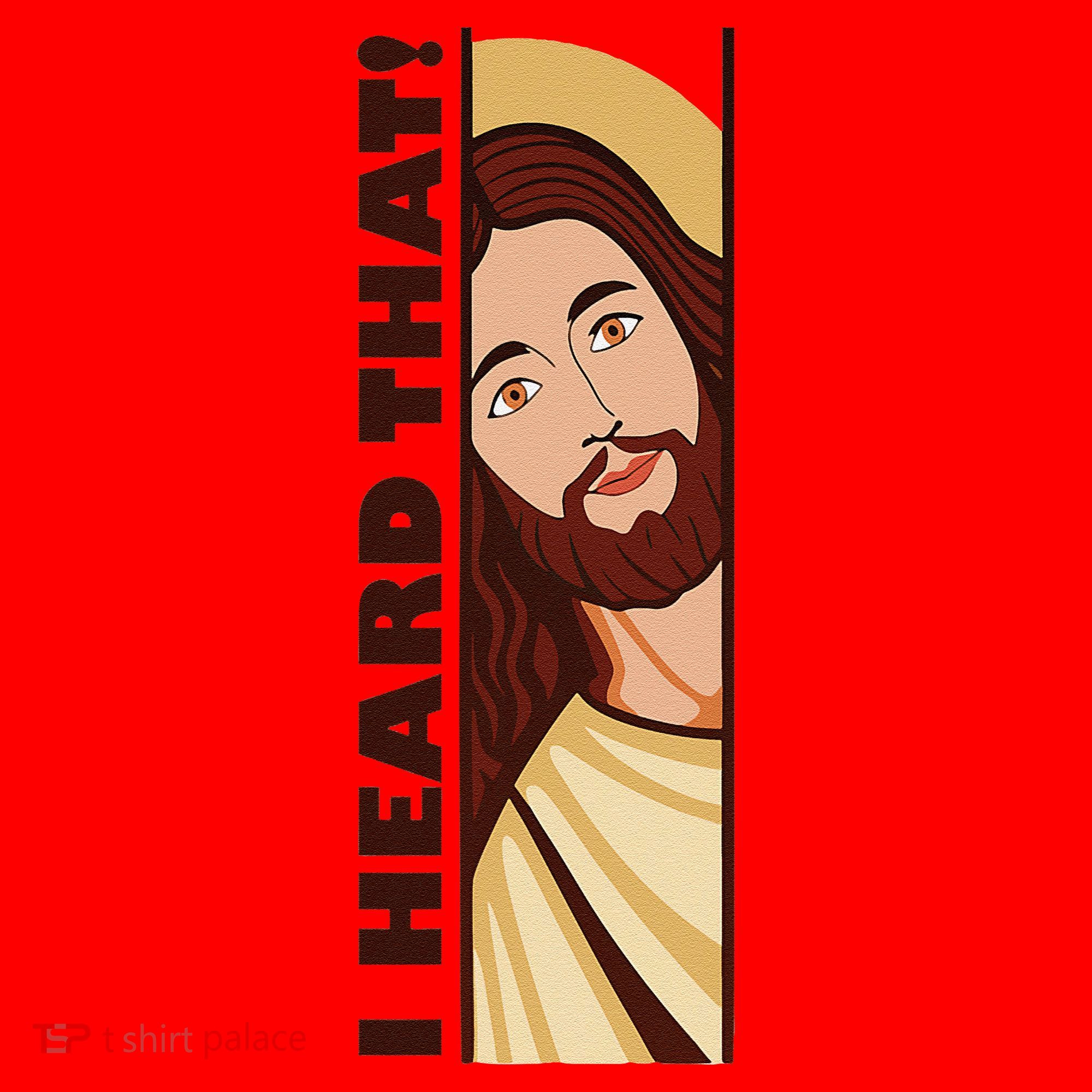 Jesus Watching Peeking I Heard That Funny Christian Meme Santa Hat