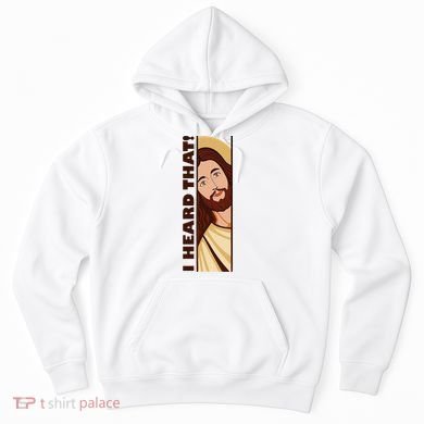 Jesus Watching Peeking I Heard That Funny Christian Meme Hoodie