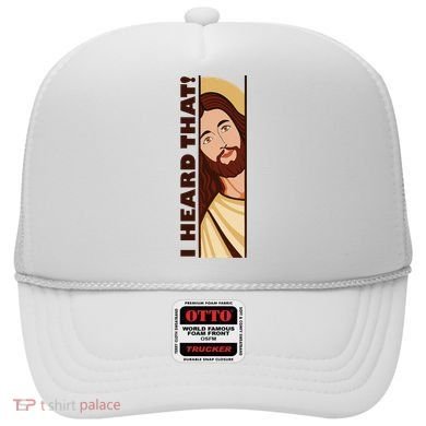 Jesus Watching Peeking I Heard That Funny Christian Meme Hat