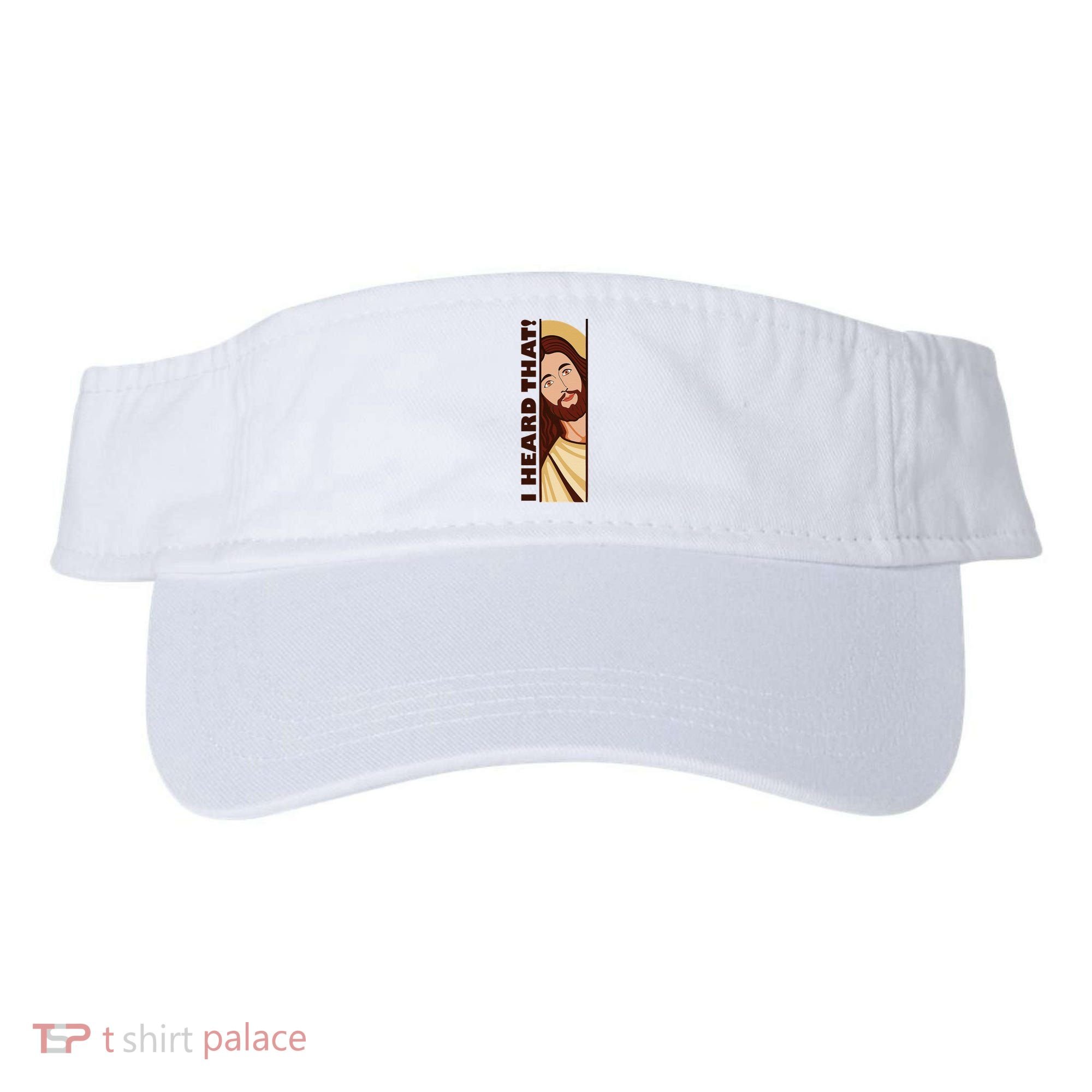 Jesus Watching Peeking I Heard That Funny Christian Meme Visor