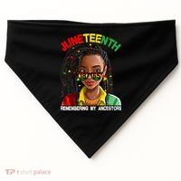 Juneteenth Women Remebering My Ancestors USA-Made Doggie Bandana thumb 0