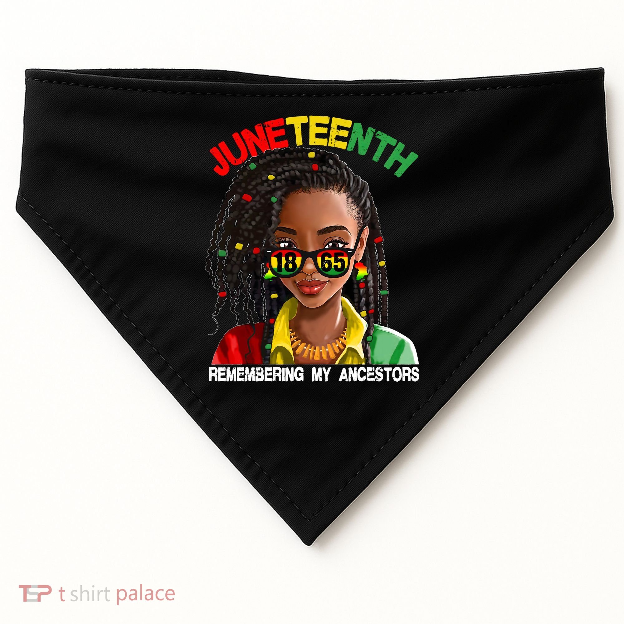 Juneteenth Women Remebering My Ancestors USA-Made Doggie Bandana
