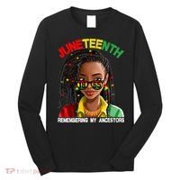 Juneteenth Women Remebering My Ancestors Long Sleeve Shirt thumb 0