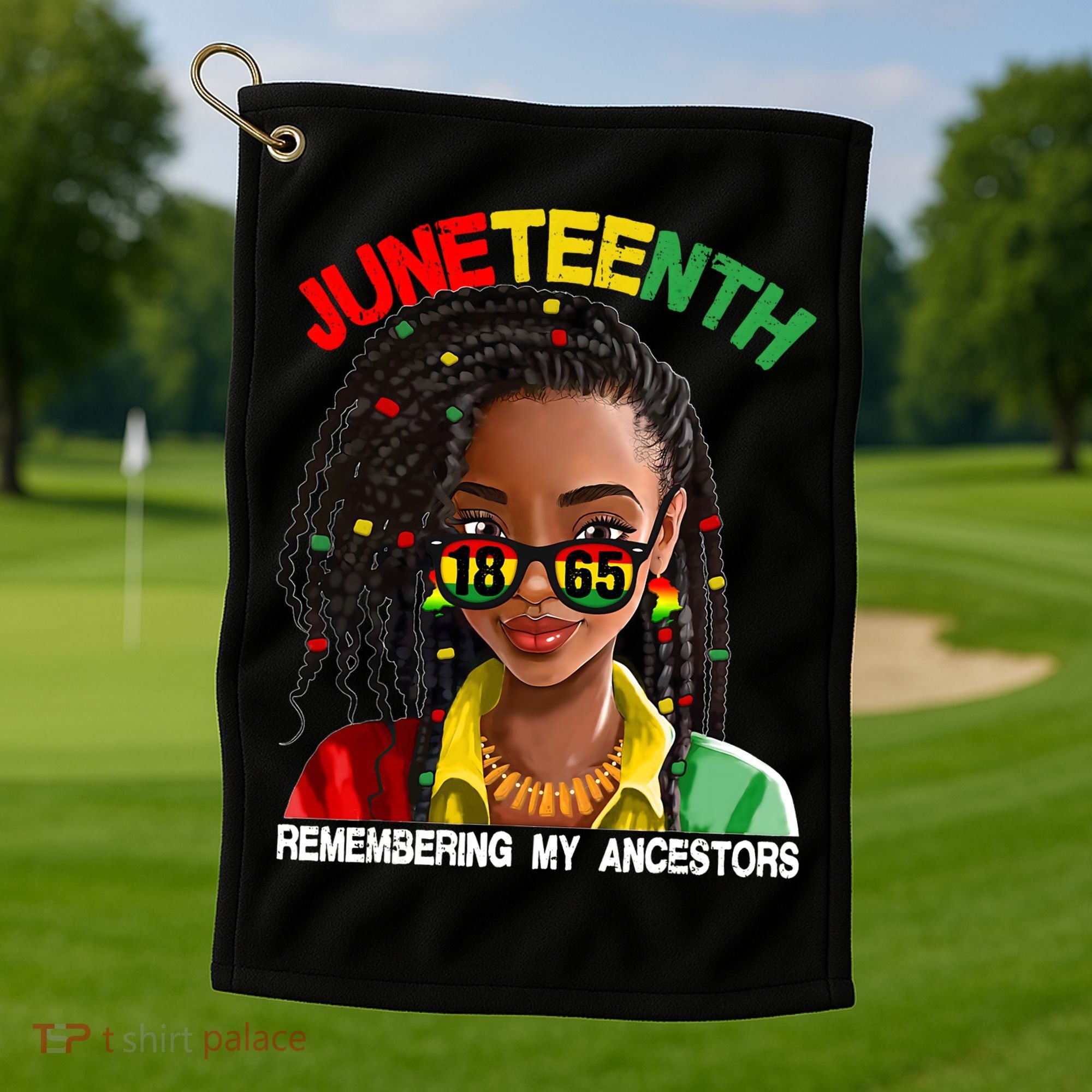 Juneteenth Women Remebering My Ancestors Golf Towel