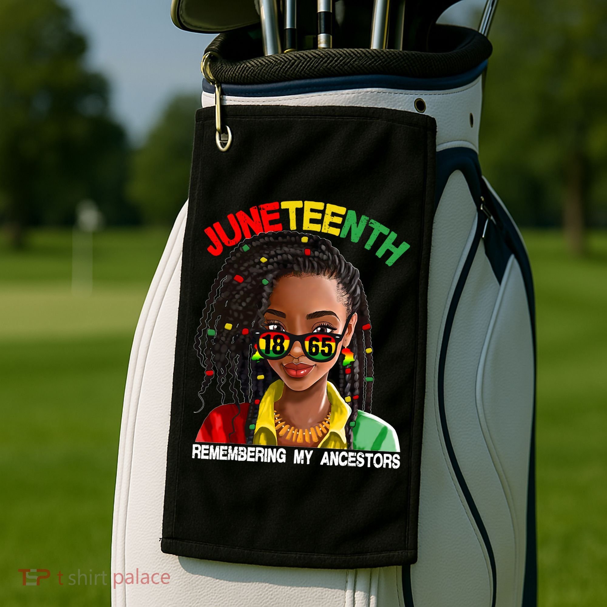 Juneteenth Women Remebering My Ancestors Golf Towel