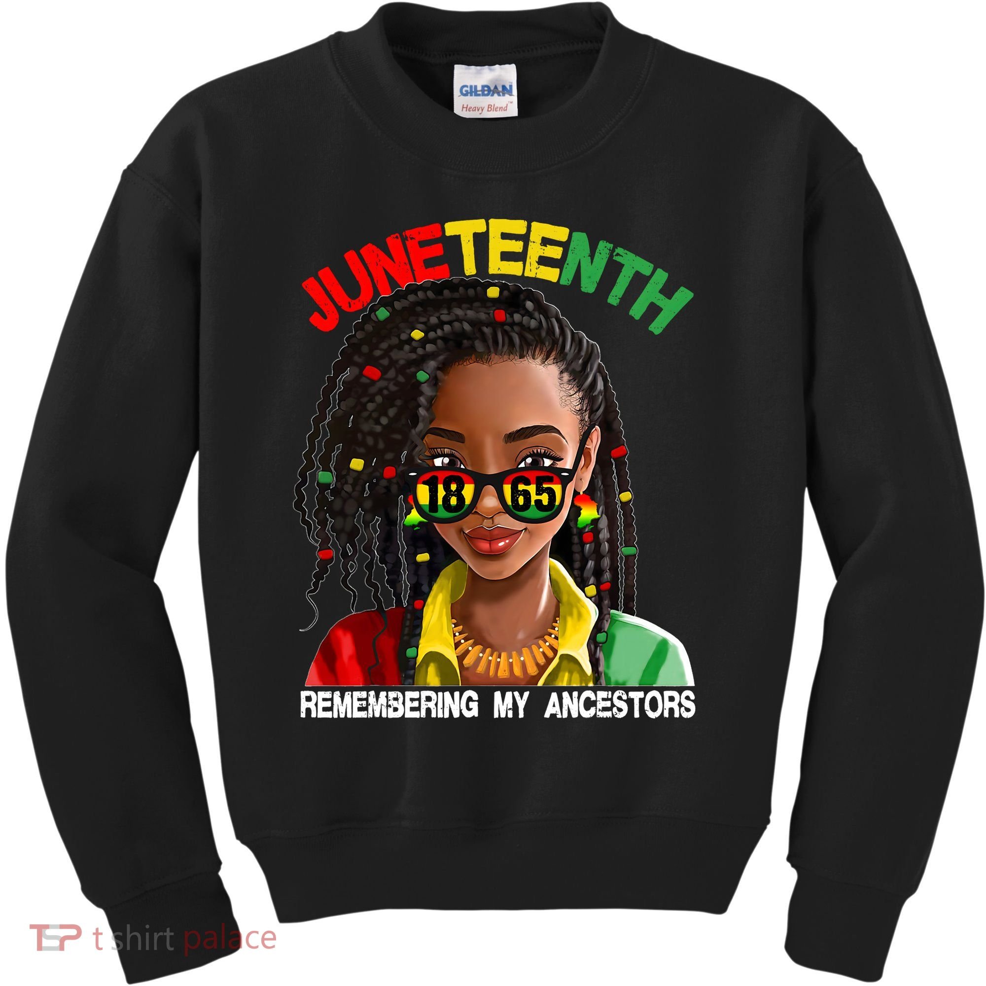 Juneteenth Women Remebering My Ancestors Kids Sweatshirt
