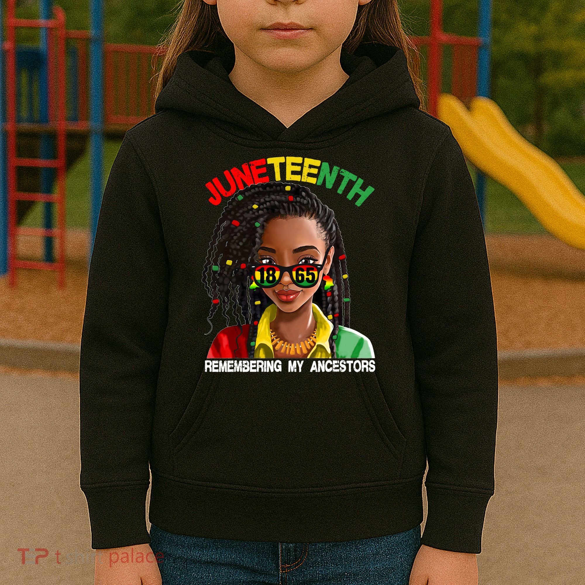Juneteenth Women Remebering My Ancestors Kids Hoodie