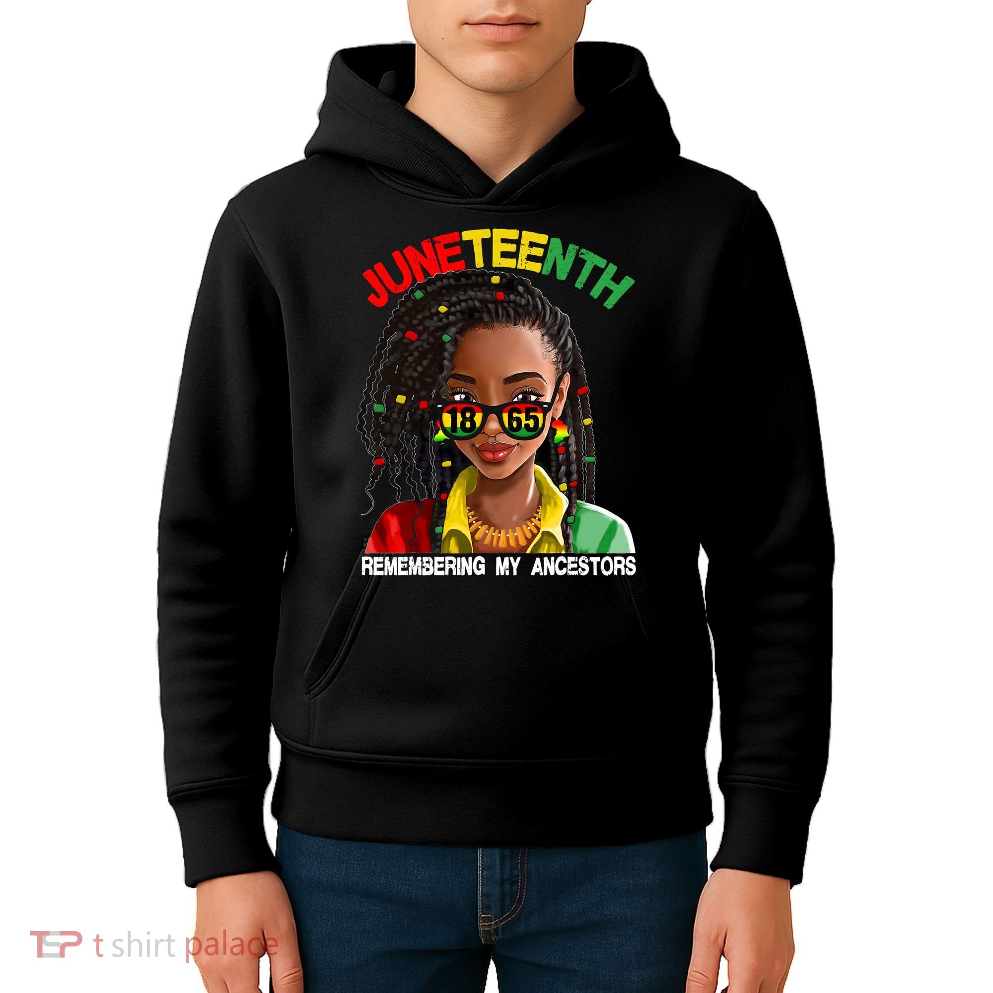 Juneteenth Women Remebering My Ancestors Kids Hoodie