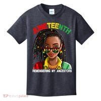 Juneteenth Women Remebering My Ancestors Kids T-Shirt thumb 0