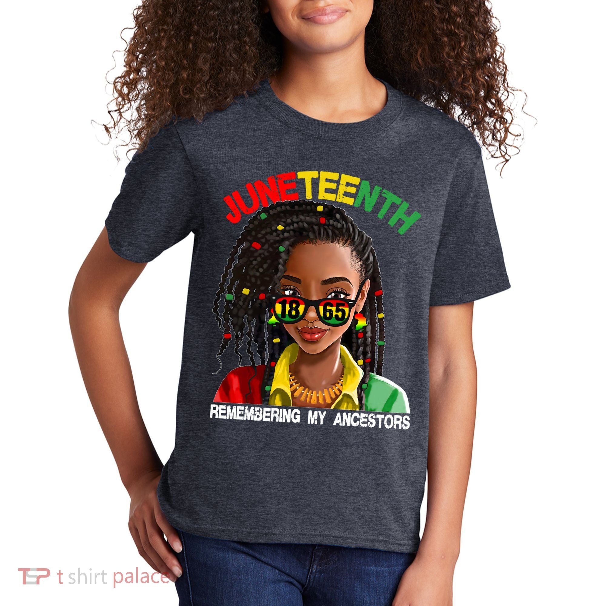 Juneteenth Women Remebering My Ancestors Kids T-Shirt