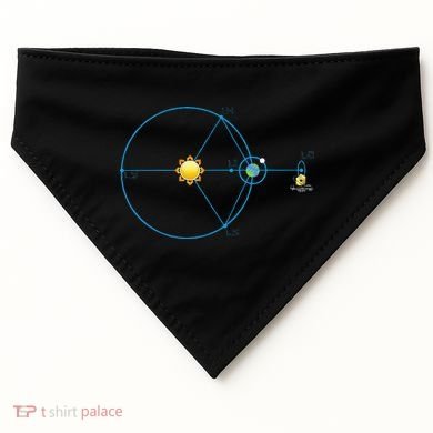 James Webb Space Telescope Jwst Schematic L2 Point Orbit USA-Made Doggie Bandana