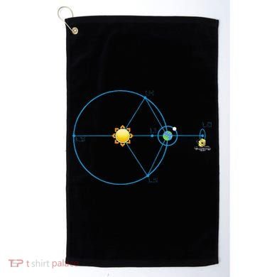 James Webb Space Telescope Jwst Schematic L2 Point Orbit Golf Towel