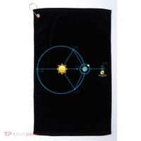 James Webb Space Telescope Jwst Schematic L2 Point Orbit Golf Towel thumb 0