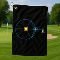 James Webb Space Telescope Jwst Schematic L2 Point Orbit Golf Towel thumb 1