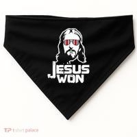 Jesus Won State Of Ohio USA-Made Doggie Bandana thumb 0