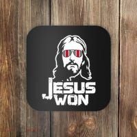 Jesus Won State Of Ohio Coaster thumb 0