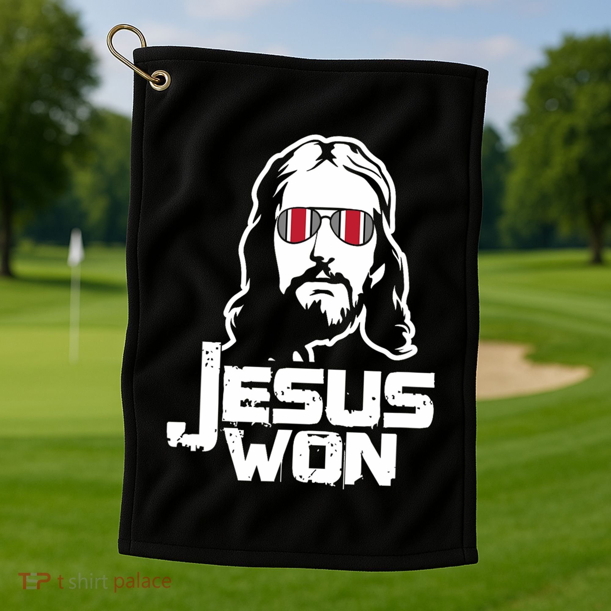 Jesus Won State Of Ohio Golf Towel
