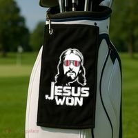 Jesus Won State Of Ohio Golf Towel thumb 2