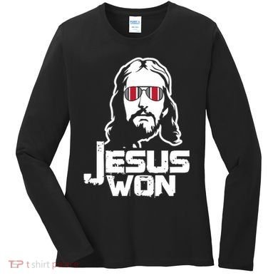 Jesus Won State Of Ohio Women's Long Sleeve Shirt