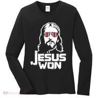 Jesus Won State Of Ohio Women's Long Sleeve Shirt thumb 0