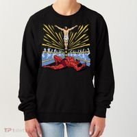 Jesus Wrestling Satan Women's Sweatshirt thumb 0