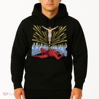 Jesus Wrestling Satan Hoodie thumb 2