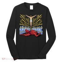 Jesus Wrestling Satan Long Sleeve Shirt thumb 0