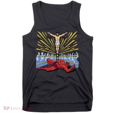 Jesus Wrestling Satan Tank Top