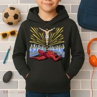 Jesus Wrestling Satan Kids Hoodie thumb 2
