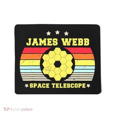 James Webb Space Telescope Retro JWST Vintage Webb Telescope Mousepad