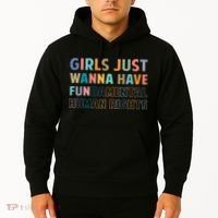 Just Want To Have Fundamental Human Rights Feminist Hoodie thumb 2