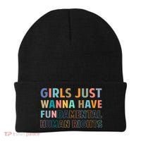 Just Want To Have Fundamental Human Rights Feminist Beanie thumb 0